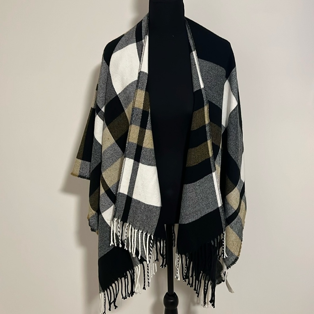Tally Weijl Plaid Cape/Wrap